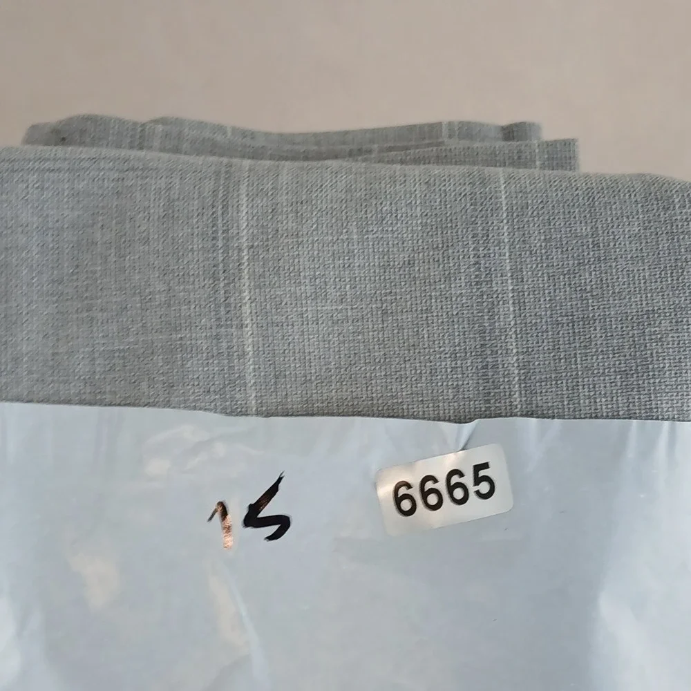 Perry Ellis Portfolio 34x35 Mens Pants Slacks Trousers Gray Plaid Windowpane